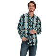 thumbnail image 1 of Camisa Regular Fit Manga Larga Wrangler Hombre 919 naranja XXG, 1 of 5