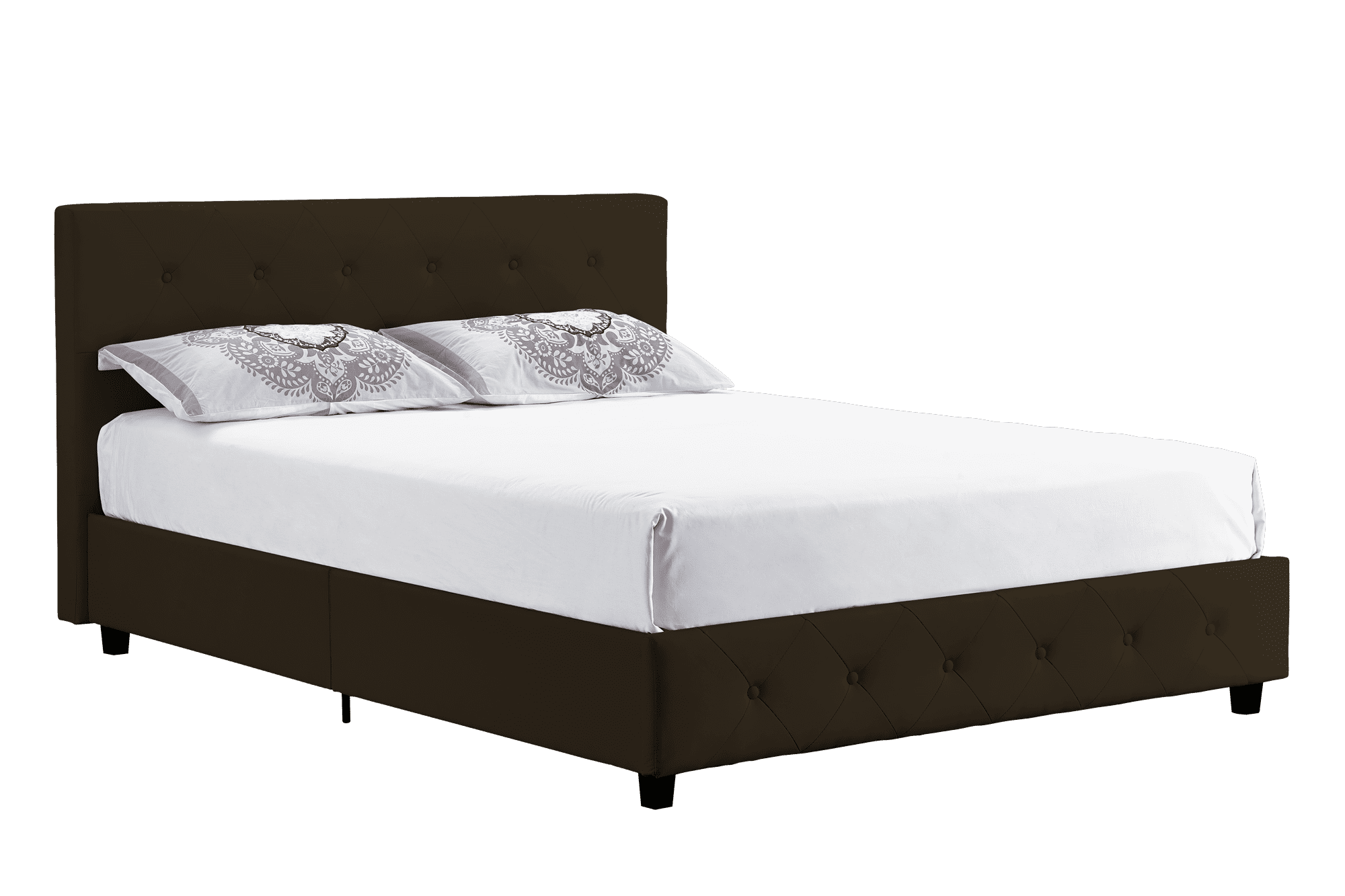 dhp 4214039set dakota bed with mattress queen black