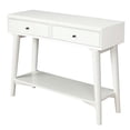 thumbnail image 6 of Alpine Furniture Flynn Wood Console Table with 2 Drawers in White, 6 of 6