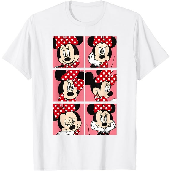 Minnie Mouse Expressions DTG Print Unisex T-Shirt