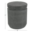 thumbnail image 3 of DecMode Black Fiber Clay Industrial Outdoor Stool 17", 3 of 11