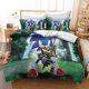 thumbnail image 4 of Funda de edredón de Sonic The Hedgehog con estampado de dibujos animados de anime, 100 % poliéster, tamaño doble, varios tamaños, regalo para niños, 4 of 5