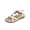 White, variant on Fiaer Women's Arch Support Summer Sandals Beach T-Back Flats Comfort Walking Bohemian Sandals White 9