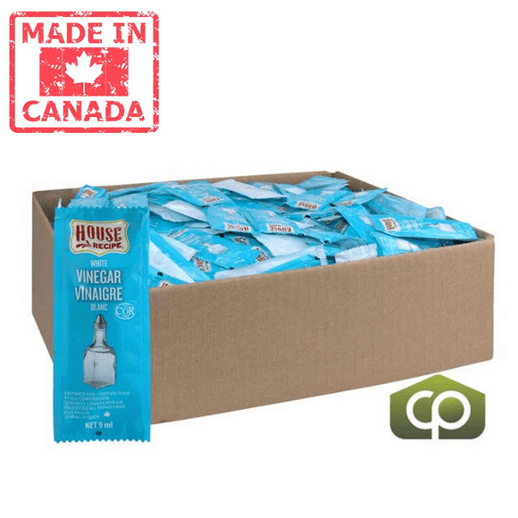 House Recipe White Vinegar Packets 9 ML (504/Case)