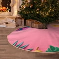 thumbnail image 5 of Xecao Summer Fruits And Sunglasses Pattern Christmas Tree Skirt Round Xmas Tree Mat Base Cover for Holiday Home Decorations-36", 5 of 6