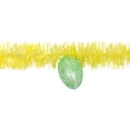 thumbnail image 6 of Northlight 25' x 1.25" Unlit Yellow Glittered Easter Egg Spring Tinsel Garland, 6 of 6