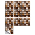 thumbnail image 1 of Agiferg 1Set 10pc Self Adhesive Tile 3D Sticker Kitchen Bathroom Wall Sticker Decoration, 1 of 2