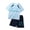 Z01 Blue, variant on Gubotare Soccer Outfits for Boys 2 Piece Outfits for Girls Tracksuit and Jogger Set Athletic Clothes Sets 5T 6T (White,5-6 Years)