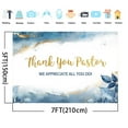 thumbnail image 2 of 7x5ft Pastor Appreciation Day Backdrop Thank You Banner Blue and Gold Watercolor Background for Church Events and Photo Booth, 2 of 6
