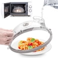 thumbnail image 2 of Gracenal 10-Inch Microwave Food Cover, Clear Splatter Guard with Integrated Handle, White Kitchen Accessory, 2 of 8