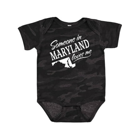 

Inktastic Someone in Maryland Loves Me Gift Baby Boy or Baby Girl Bodysuit