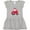 AC-Heather Grey, variant on Inktastic Fun Red Tractor Girls Toddler Dress
