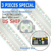 3X MB-102 830 Point Prototype PCB Solderless Breadboards Protoboards 3Pcs US