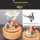 thumbnail image 2 of Handmade Wooden Rotating Music Boxes Christmas Music Box Hand Painting Mini Square Music Box Gift, 2 of 2