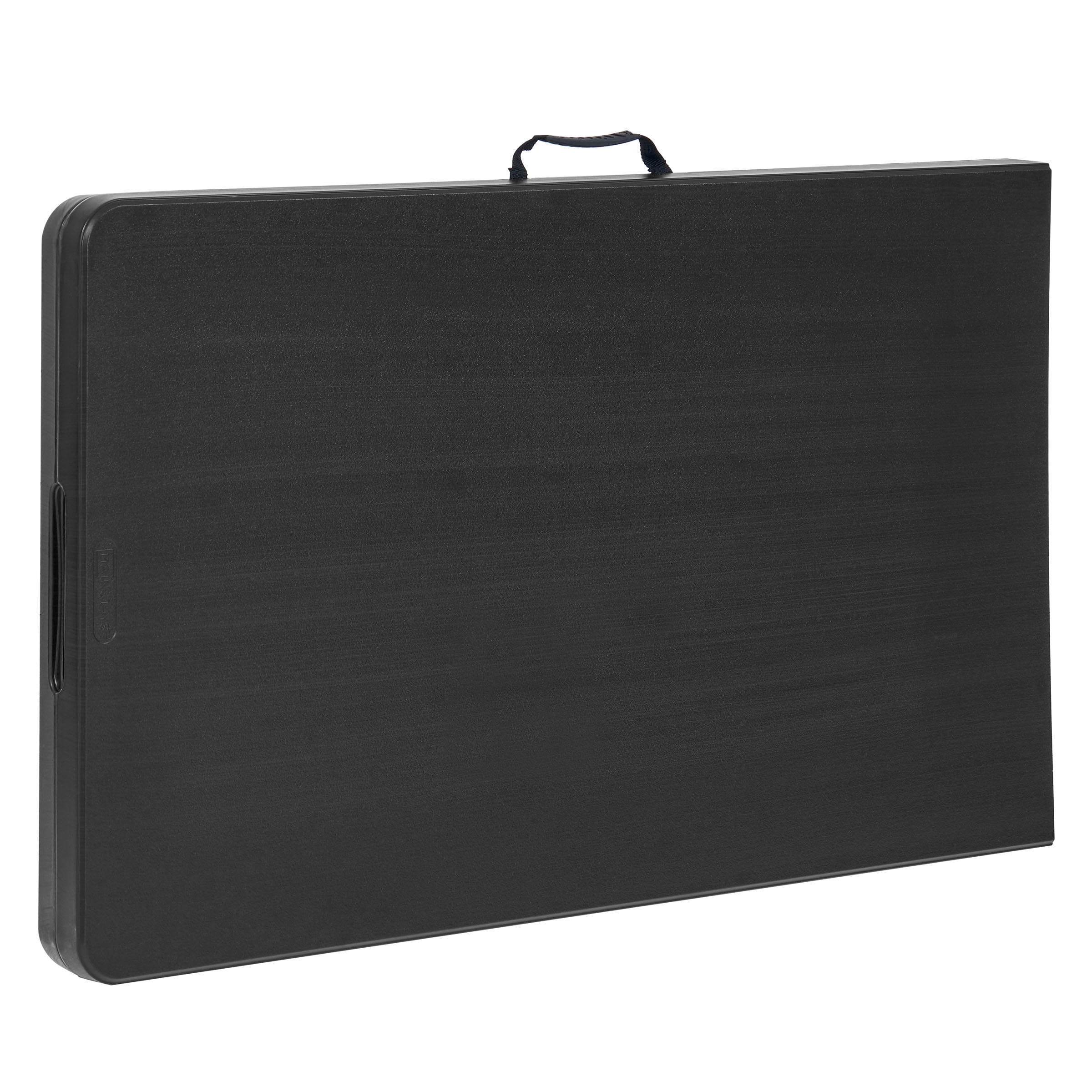 Mainstays 8 ft Rectangle Centerfold Folding Table, Black