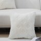 thumbnail image 1 of 2 fundas de almohada de piel sintética, funda de almohada de forro polar de felpa súper suave de lujo, funda de cojín de punto texturizada, fundas de almohada decorativas para sofá cama, 1 of 5