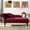 Burgundy, variant on Burgundy Velvet Chaise With Strong Support - Assurance Comfortable Rocker Quality Construction