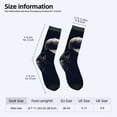 thumbnail image 4 of Four Seasons Universal Socks (2 Pairs) - Unisex Trendy Socks with Intricate Futuristic Helmet and Face Design Mixed Colors for All Seasons, 4 of 5