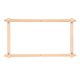 thumbnail image 1 of Aro de bordado rectangular de madera, aro de costura artesanal, anillo de aro de punto de cruz, 1 of 7