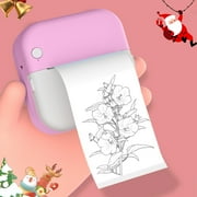 COFEST Computer & Office,Portable Mini Thermal Inkless Printers Wireless Bluetooth HD Printers Available For Android And IOS,Can Print Question Bank,Photos,Labels,Documents,Etc.,Pink,A