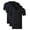 3 Pack: Black, variant on Men's Undershirts Bamboo Rayon T Shirt Stretchy V Neck Moisture Wicking Tagless Tees for Men 3 Pack(3J,L)
