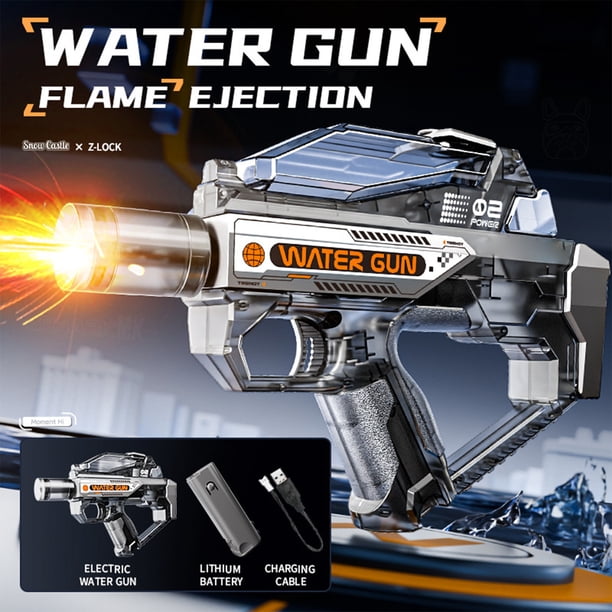 YiJuHui Automatic Water Gun with Continuous Stream, Self-Priming Refill System, Large Tank, Outdoor Water Toy for Summer Fun, Pool Beach Party
