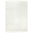 thumbnail image 2 of nuLOOM Alafia High-Low Geometric Tasseled Area Rug, 5' 3" x 7' 6", Off White, 2 of 9