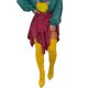thumbnail image 1 of Gibobby faldas para mujer elegante a cuadros para mujer, falda con empalme, dobladillo irregular, falda con cintura elástica dividida(Rojo, S), 1 of 4