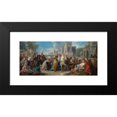 thumbnail image 2 of Jean-François de Troy 14x8 Black Modern Framed Museum Art Print Titled - The Triumph of Mordecai (1736), 2 of 5