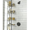 4Tier RustResistant Contoured Tension Pole Shower Caddy, 60 in. to