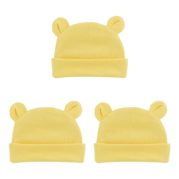 Minnieouse Gorro para recién nacido con orejas, sólido, cómodo, cálido, para fotografía, gorros para niñas y niños, gorro infantil, gorros Type4 NO4