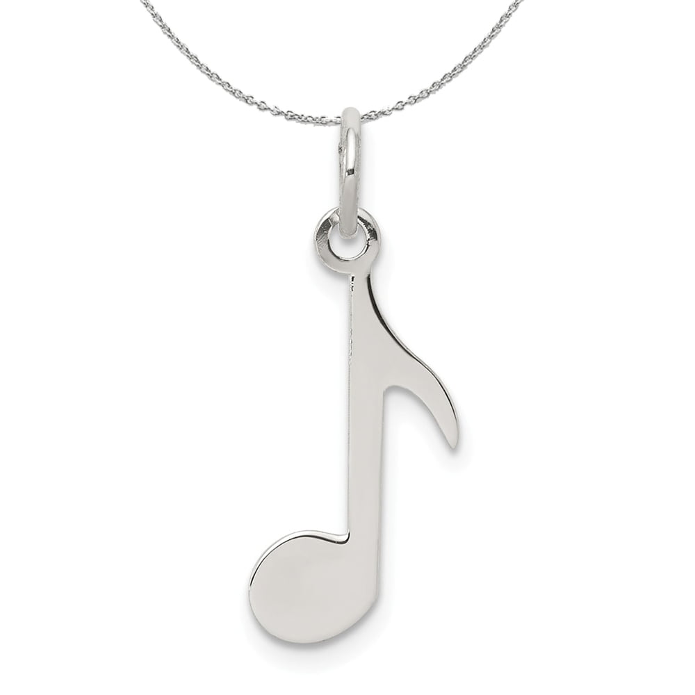 Silver Yellow Plated Musical Notes Charm 20mm