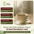 thumbnail image 3 of Organic Way Dandelion Leaf (Taraxacum Officinale) Cut & Sifted - Herbal Tea | European Wild-Harvest | Organic & Kosher Certified | Non GMO & USDA Certified | Origin - Albania (1/2 lbs / 8 oz), 3 of 8