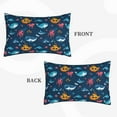 thumbnail image 2 of Susaid Ocean Floor Animals Print Pillowcases Multiple Size, Pillow Cover Super Soft Envelope Closure Standard Pillow Case-14"x20", 2 of 6