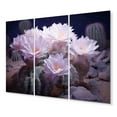 thumbnail image 2 of Designart "Desert Moonlight Moon Pink Cactus Beauty II" Floral Metal Art Print Set, 2 of 5
