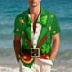 thumbnail image 4 of Ceisia St. Patrick's Day Men's Unisex Hawaiian Shirt | Summer Beach Casual Short Sleeve Button Down Gift Printed Top, 4 of 9