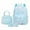 Blue, variant on 3-Piece Campus Travel Backpack Set with Lunch Bag and Pencil Case - Spacious Ergonomic Carrier for Comfortable Commute - Sturdy Nylon Bag for College and Outdoor Use