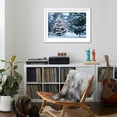 thumbnail image 4 of Art.com This Snow Covered Christmas Tree Stands out Brightly against the Dark Blue Tones of this Snow Cover Photographic Print by Ricardo Reitmeyer, White Frame Wall Art, 44" x 32", 4 of 5