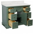 thumbnail image 6 of Sydney 42" Bathroom Vanity with Sage Green Cabinet and Engineered Marble Top, 6 of 7