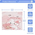 thumbnail image 5 of BZSMCE Towel Cotton Face Towel Soft Hand Towels Fashion Pink Bunny Pattern, 5 of 9