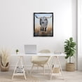 thumbnail image 2 of Stupell Rural Longhorn Cattle Animal Animals & Insects Painting Black Floater Framed Art Print Wall Art, 2 of 6