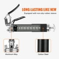 thumbnail image 3 of KFFKFF Handheld Lubricant Applicator, 6000 PSI, 14 OZ / 400 CC Volume Robust Professional Lubrication Device, featuring 19.69 Inch Bendable Hose, 2 Dark Flat Connectors, 1 Sharp Connector, 3 of 9