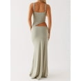 thumbnail image 5 of Women Bodycon Spaghetti Strap Cutout Maxi Dress Hollow Sexy Fitted Dresses Slip Long Dress Evening, 5 of 6