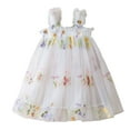 thumbnail image 1 of AJIWYH Robe Tutu pour Filles-Petites Filles Sans Manches Robe de Fête Dansante Florale Vêtements Robe pour Filles Blanc pour 6-12 Mois, 1 of 4
