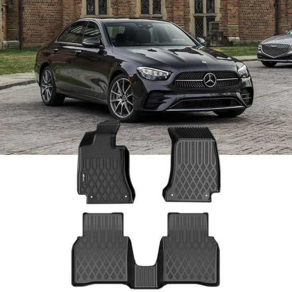 Nilight TPE Floor Mats for Mercedes Benz E-Class E300 E320 E350 E400 E550 E63 2017 2018 2019 2020 2021 2022 2023 All Weather Custom Fit Heavy Duty Floor Liners