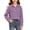 Purple, variant on Maean Girls Button down Shirts with Pockets Solid Color Long Sleeve Casual Loose Fall Fashion Shirt