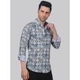 thumbnail image 2 of TryBuy Men's Printed Full Sleeve Casual Linen Shirt - Add Some Pop to Your Outfit!, 2 of 6