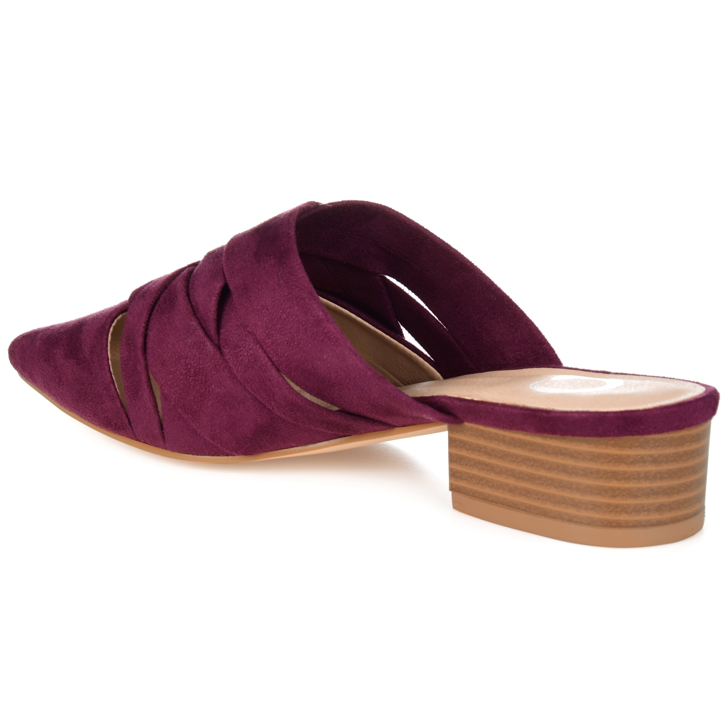 Journee Womens Kalida Slip On Pointed Toe Mules Flats