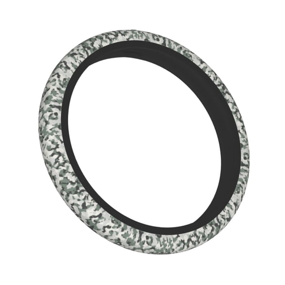 Print Camouflage Pattern Elastic Stretch Steering Wheel Cover Universal Interior Trim Wheel Protector For Car Truck Suv 15 Inches