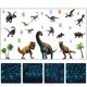 thumbnail image 4 of 1 juego de calcomanías de pared de dinosaurios PENGJTMXG que brillan en La oscuridad para dormitorio infantil, 4 of 4